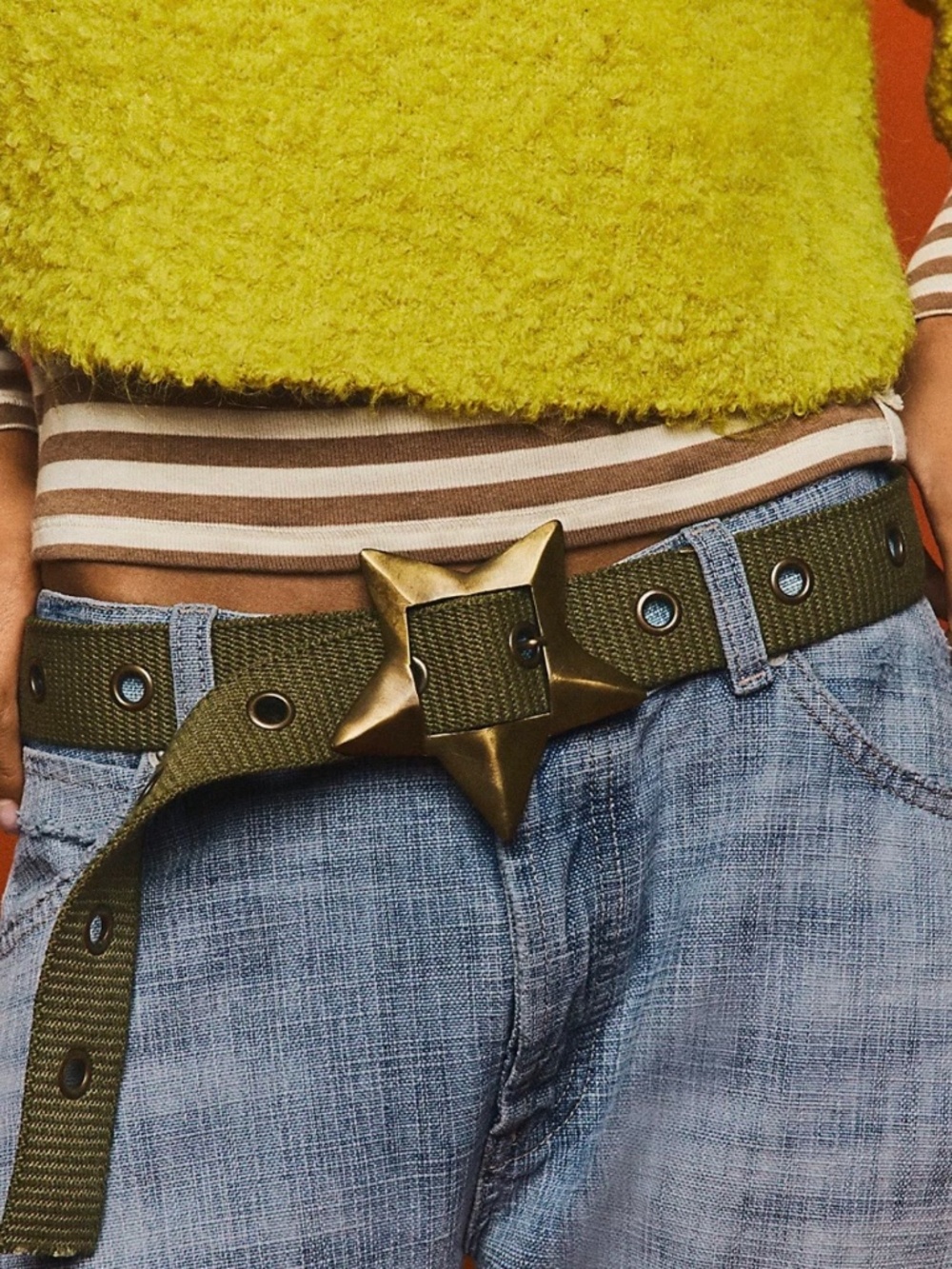 NWT $68 Free People Zoa Hip Belt Size M/L Weeping Willow - Picture 6 of 8